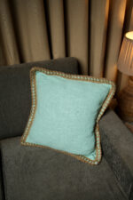 Sky Mist Jute Lace - Premium Cushion Cover - Image 3