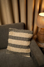 lvory wave weave - Premium Cushion Cover