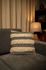 lvory wave weave - Premium Cushion Cover - Image 3