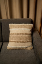 Ebony & lvory wave weave - Premium Cushion Cover