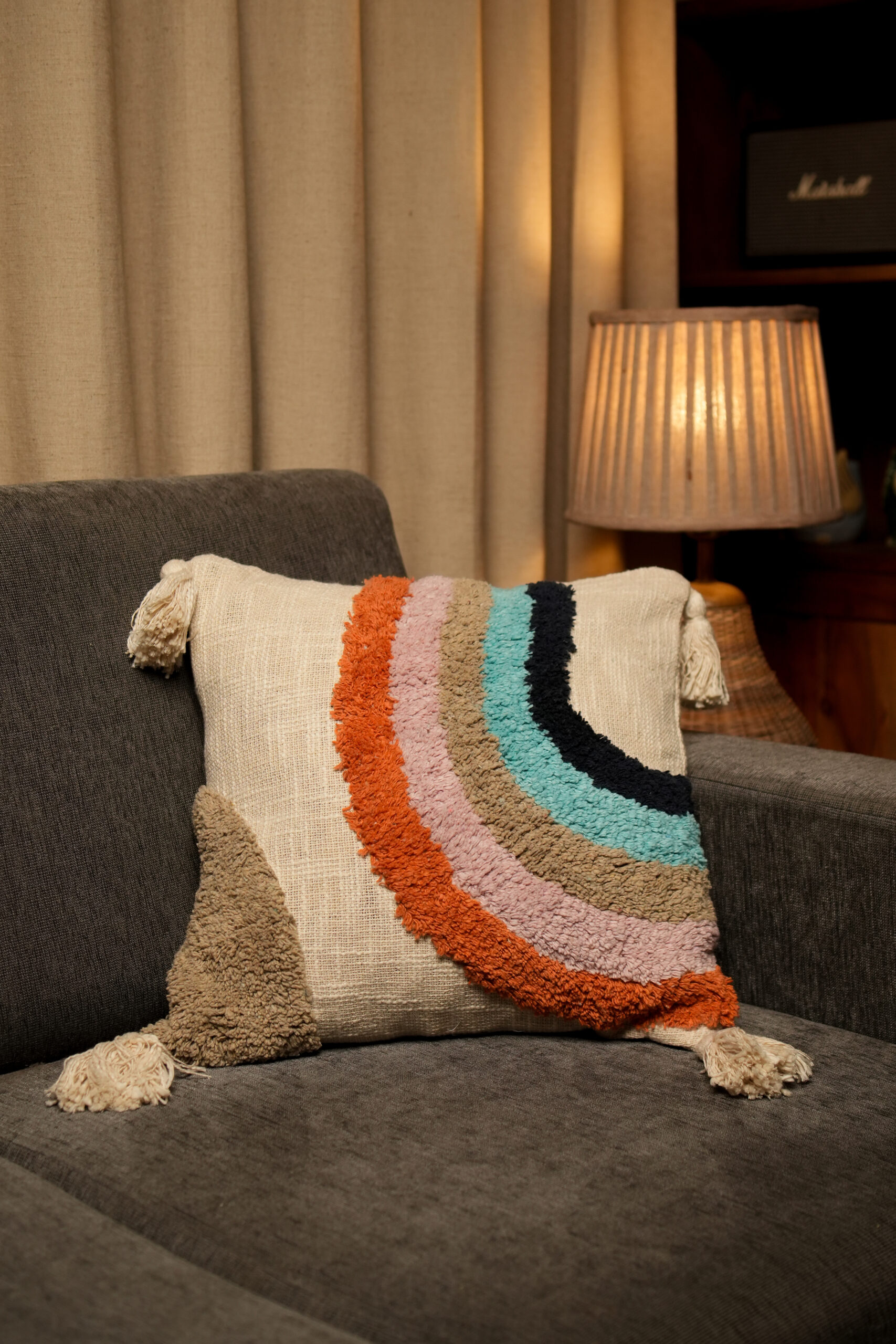 DSC05195_CC.jpg Rainbow Radiance -Tufted Premium Cushion Covers - Image 1